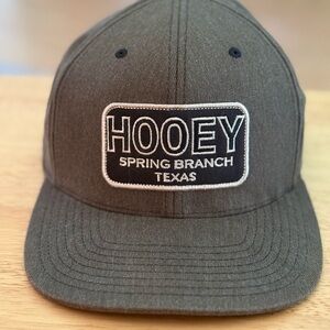 Hooey Grey Hat with Logo Patch